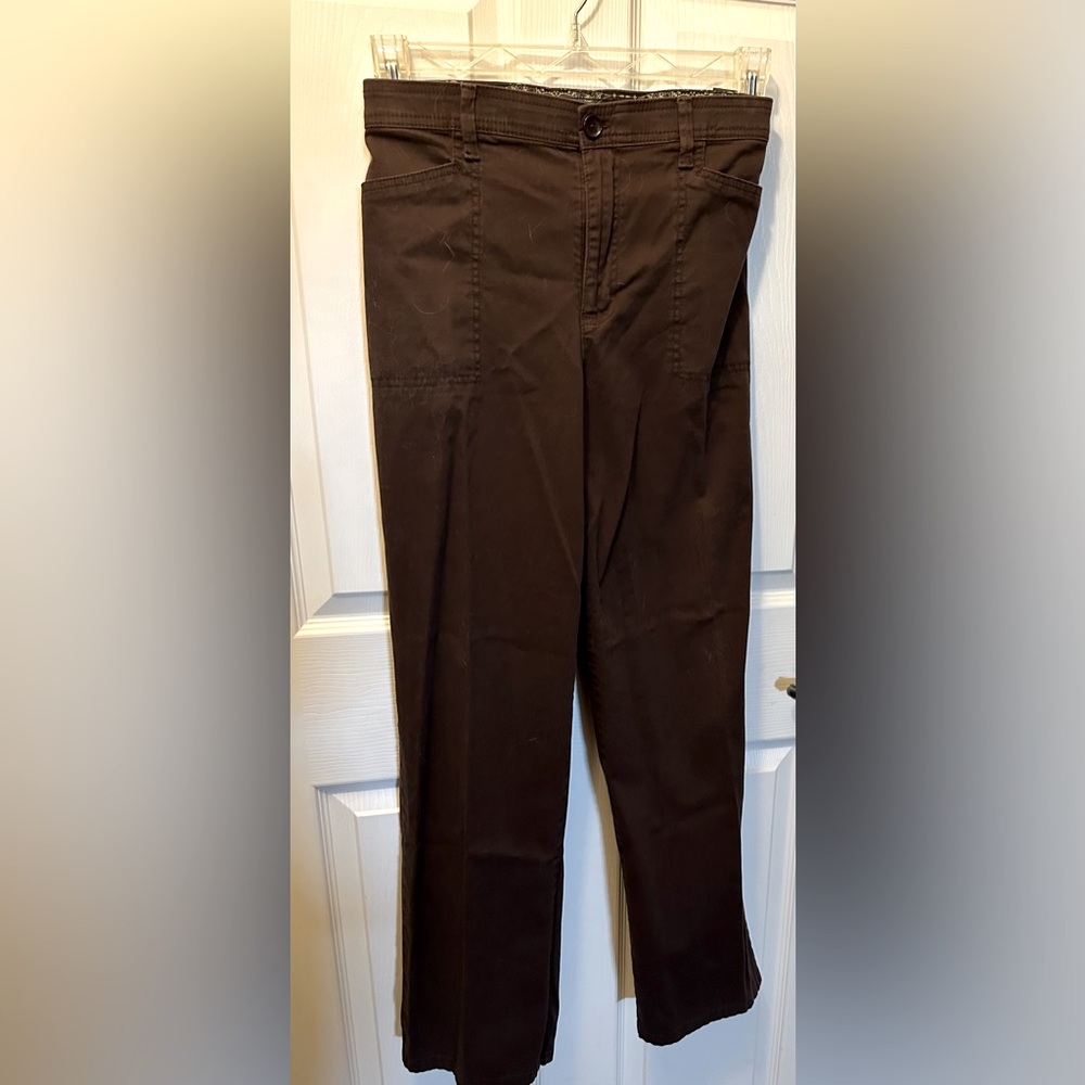 Womens Casual Brown Pants Sz 16